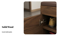 Multi-Functional Entryway Shoe Changing Bench Space-Saving Design Entryway Shoe Storage Bench Large Capacity Household Furniture Heavy Duty for Families, Homeowners, Apartment Dwellers, Hallway, Mudroom, Mud Room, Bedroom