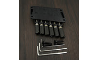 Neckless Electric Guitar Bridge Black Hardware Zinc Alloy for Luthier