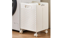 Foldable Laundry Basket Plastic Rolling Laundry Basket Easy to Move