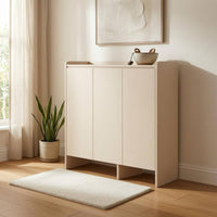 Solid Wood Shoe Storage Unit Removable Shelf Entryway Shoe Storage Unit Open Bottom Footwear Organizer for Hallway