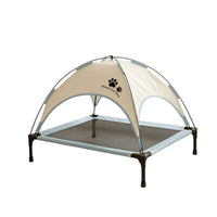 Shaded Pet Cot with Canopy Breathable Dog Bed with Sun Shade Tent Outdoor Raised Dog Bed with Canopy Portable for Pets, Cats, Dogs, Backyard, Camping
