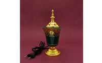 Plug-in Electric Incense Burner Ornate Ceramic Incense Burner Glossy No Open Flame for, Meditation