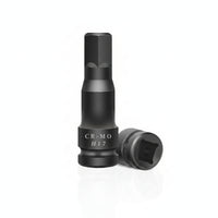 Compact Square Drive Impact Socket Black 1/2-Inch Hex Shank Socket Robust Square to Hex Adapter