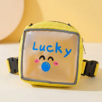 Pet Backpack Harness for Cat and Dog Backpack, Canvas Kitten Carrier with Reflective Strips, Not Retractable Travel Backpack for Outdoor Walking