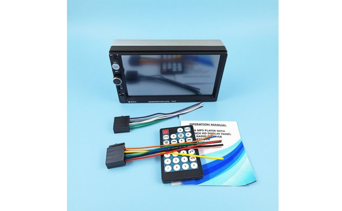 7-Inch Touchscreen Car Stereo TF Card Double Din Head Unit Double Din Radio RCA audio/visual Outputs Car in-Dash Media Player