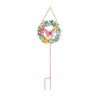 Hanging Garden Stake Pointed Insert Outdoor Decor Painted Iron Style