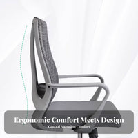 Reclining Desk Chair with Footrest Breathable Mesh ergonomic workspace Furniture