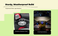 Waterproof LED Controller for Motorcycle & Scooter Handlebar