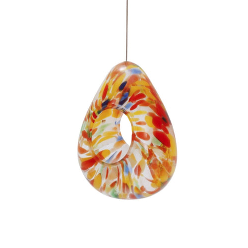 Hanging Glass Bird Feeder Decorative Bird Feeder with Hanging Cord for Gardeners