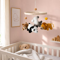 Crochet Creature Mobile Knitted Texture Infant Decor Stuffed for Crib