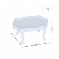 Mini Table Wooden Mini Coffee Table Smooth Surface Miniature Furniture for Photo Photography