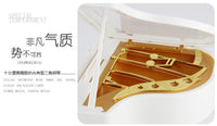 Small Piano Music Box with Rotating Dancing Girl Figurine