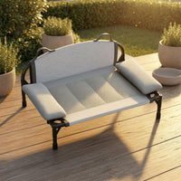 Elevated Pet Bed Padded Side Bolsters Pet Travel Bed Portable