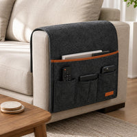 Sofa Armrest Organizer Rectangular Sofa Armrest Storage Organizer Soft Material