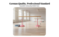 Multi-Functional Freestanding Ballet Barre Stable Base Floor Standing Workout Bar Heavy Duty Adjustable Height Dance Barre Non-Slip Feet for Children, Beginners