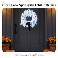 Light-up Wreath with Black Bow