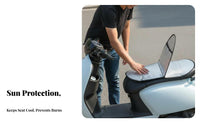 Sun Protection Motorcycle Sunshade Cushion Waterproof Heat Insulation Saddle Pad Easy to Clean for Summer, Hot Weather Riding, Daily Commute