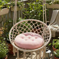 Soft Hanging Chair Cushion Thickened Round Tufted Cushion Breathable Moon Chair Replacement Pad for Bedroom