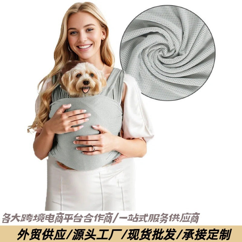 Portable Cat and Dog Front Carry Sling, Breathable and Comfortable, Large Capacity Travel Bag, Multi-functional Chest Bag
