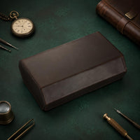 8 Pieces Watch Organizer Box Leather Watch Case Storage Holder Soft Lining Accessory Display Scratch Protection Suitable for Home Bedroom Office Use