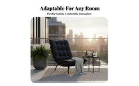 Retro Design Tufted High-Back Lounger Mid-Century-Century Design Lounge Chair Comfortable Cushion Home Seating Sturdy Frame for Readers, Homeowners, Interior Decorators, Balcony, Reading Nook, Living Room, Bedroom