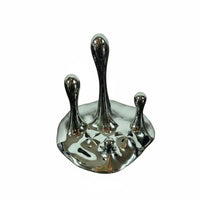 Abstract Liquid Droplet Statue Electroplated Finish Melting Liquid Sculpture