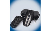 Carbon Fiber Shin Guards EVA Foam Backed Shin Guards with Carrying Case Hard Shell for Adults