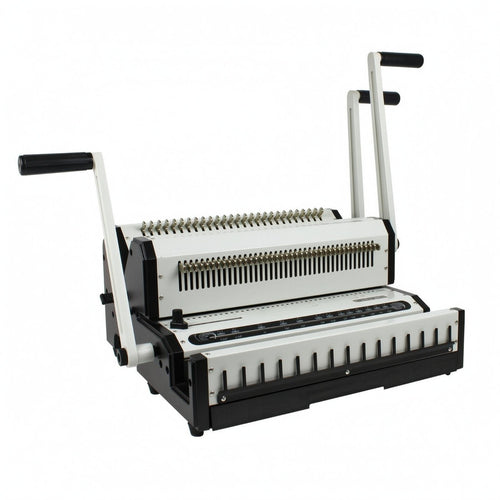 Document Punching and Wire Binding Machine Multi-Function Manual Wire Binding Machine Heavy-Duty Manual Book Binder