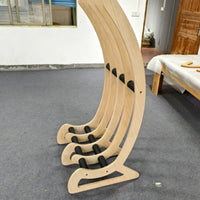Floor-Standing Surfboard Storage Rack Wooden Surfboard Display Rack Padded Protective for Surfers, Garage, Living Room, Surfboard Shop