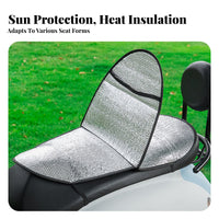 Sun Protection Motorcycle Sunshade Cushion Waterproof Heat Insulation Saddle Pad Easy to Clean for Summer, Hot Weather Riding, Daily Commute