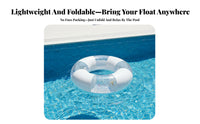 Transparent Inflatable Swim Float | Lightweight and Portable Design, Inflatable Pool Tube, for Beach