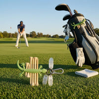 Golf Tee Clip Clear Plastic Clips Sports Accessory Molded Body for Golfers