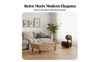 Low Rolling Stool with Spinerest Full-Rotation Casters Rolling Stool with Spinerest Multi-Functional Mobile Seating for Adults, Living Room