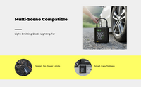 Cordless tire inflator with gauge