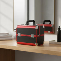 Aluminum Makeup Case Hard Shell Professional Beauty Organizer Case Lockable