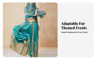 Indian Cinema-Inspired Dance Outfit Sparkling Feature S Exotic Princess Costume