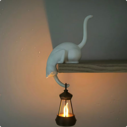3D Printed Feline Hook Lightweight Feline Wall Hook Space-Saving for Desk