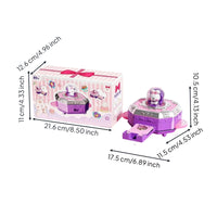 77 Pieces Birthday Gift Sticker Art Craft Kit Improves Practical Ability Kids Keychain Creator Easy to Use Charm Making Machine for Girls