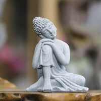 Chinese Style Zen Buddha Figurine for Home and Garden Decor