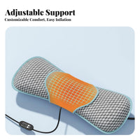 Adjustable Height Sleeping Waist Cushion Multi-Position Use Inflatable Pillow Breathable for Side Sleepers, Seniors, Bed, Travel, Car
