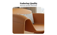 M-Shaped Armchair Minimalist Design Accent Chair Sculptural Form Easy to Maintain for Homeowners, Readers, Lounge, Study