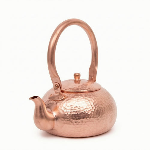 Hammered Copper Tea Kettle Compact Copper Kettle Stovetop Teapot