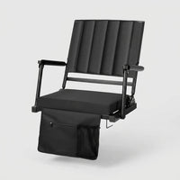 Camping Chair with Ergonomic Back Support, Portable Folding Chair and Beach Chair with Armrests, Outdoor Chair with Shoulder Strap, Backrest