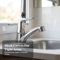 Brushed Silver Washroom Faucet