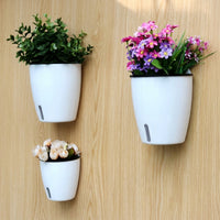 Plant Pots Crafted from Resin for Flower Pots and Outdoor Plants, Wall Planter with Water Level Indicator, Wall Basket, Balcony Planter Style