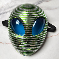 Alien Mask Sparkling Glittering Alien Headpiece Lightweight for Halloween