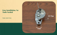 Thickened Stainless Steel Glazing Lock, Security Sash Lock, Sliding Glazing Lock, kid protection, Easy to Install, Home Security