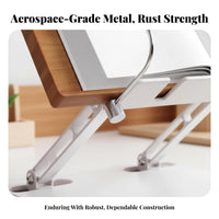 Adjustable Desktop Bookstand Secure Page holders Adjustable Desktop Easel Sturdy