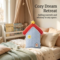 Cartoon Fairy Tale House Pillow, Soft Plush Cushion