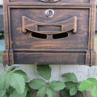 Vintage Wall Mailbox Waterproof Locked Mailbox Weather-Resistant for Garden